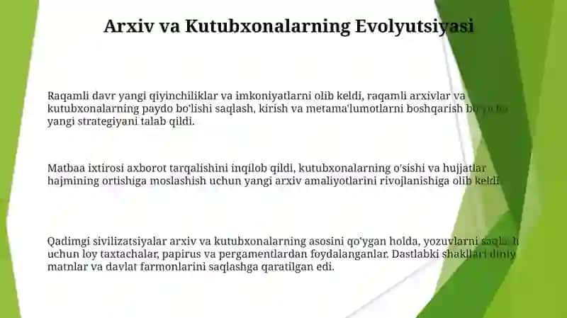 Hujjatlarning paydo bòlishi va tarixi 3