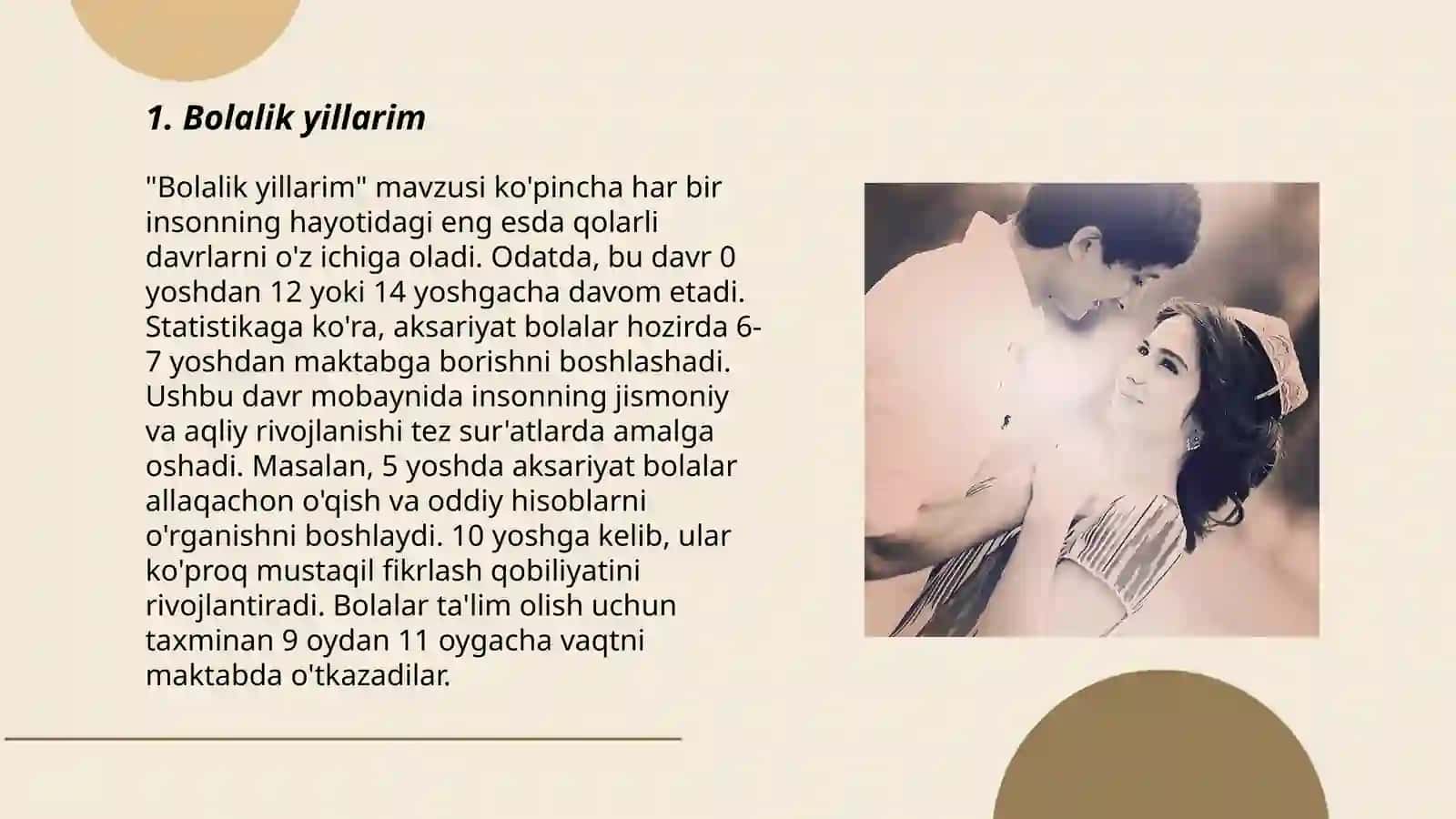 Bolalik yillarim 3