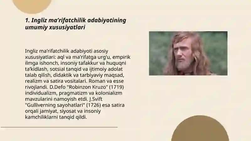 Ingiliz maʼrifatchilik adabiyoti 3