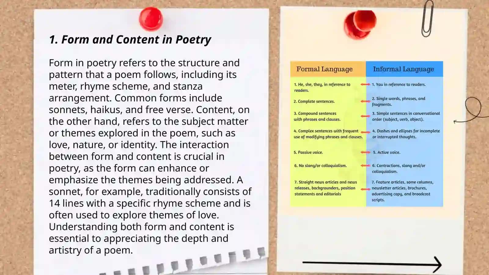 The relationship form, content in literature 3