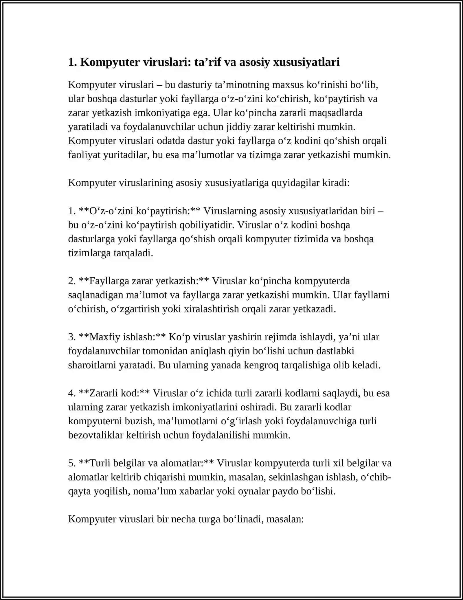 KOMPYUTER VIRUSLARI VA VIRUSDAN HIMOYALANISH USULLARI 3