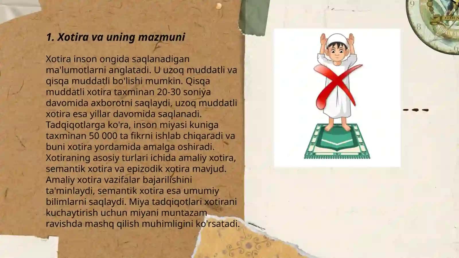 Xotira va uning turlari 3
