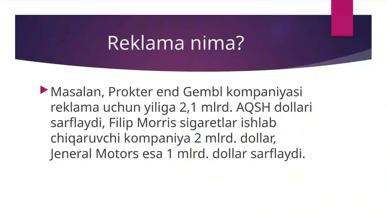 Reklamaning biznes rivojidagi roli 3