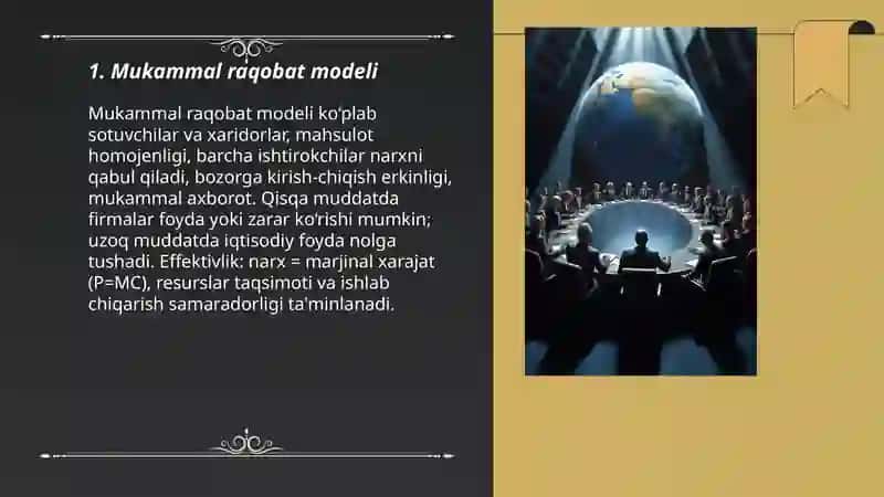 Bozor iqtisodiyoti modellari 3