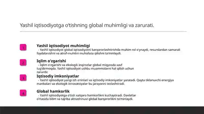 Yashil iqtisodiyot 3