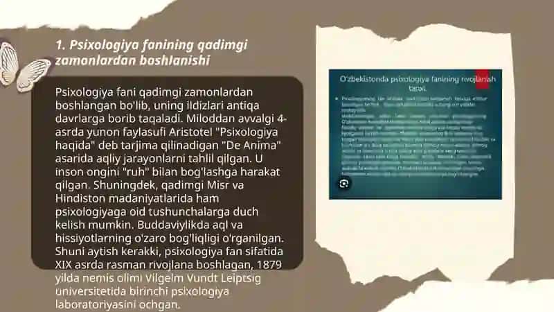 Psixologiya fanining rivojlanish tarixi 3
