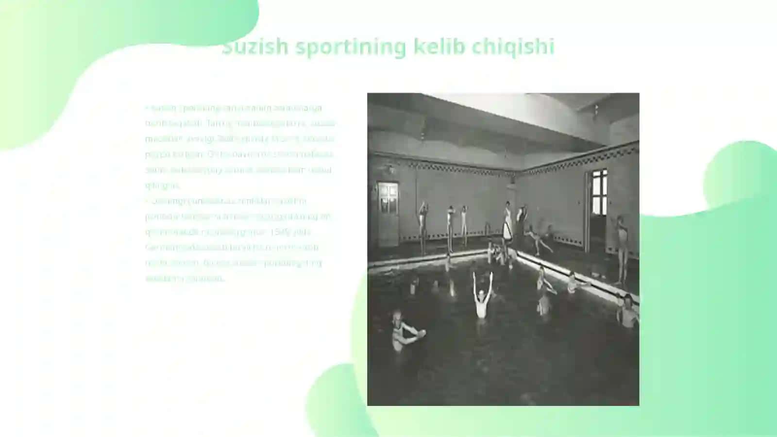 Suzish sportining rivojlanish tarixi 3