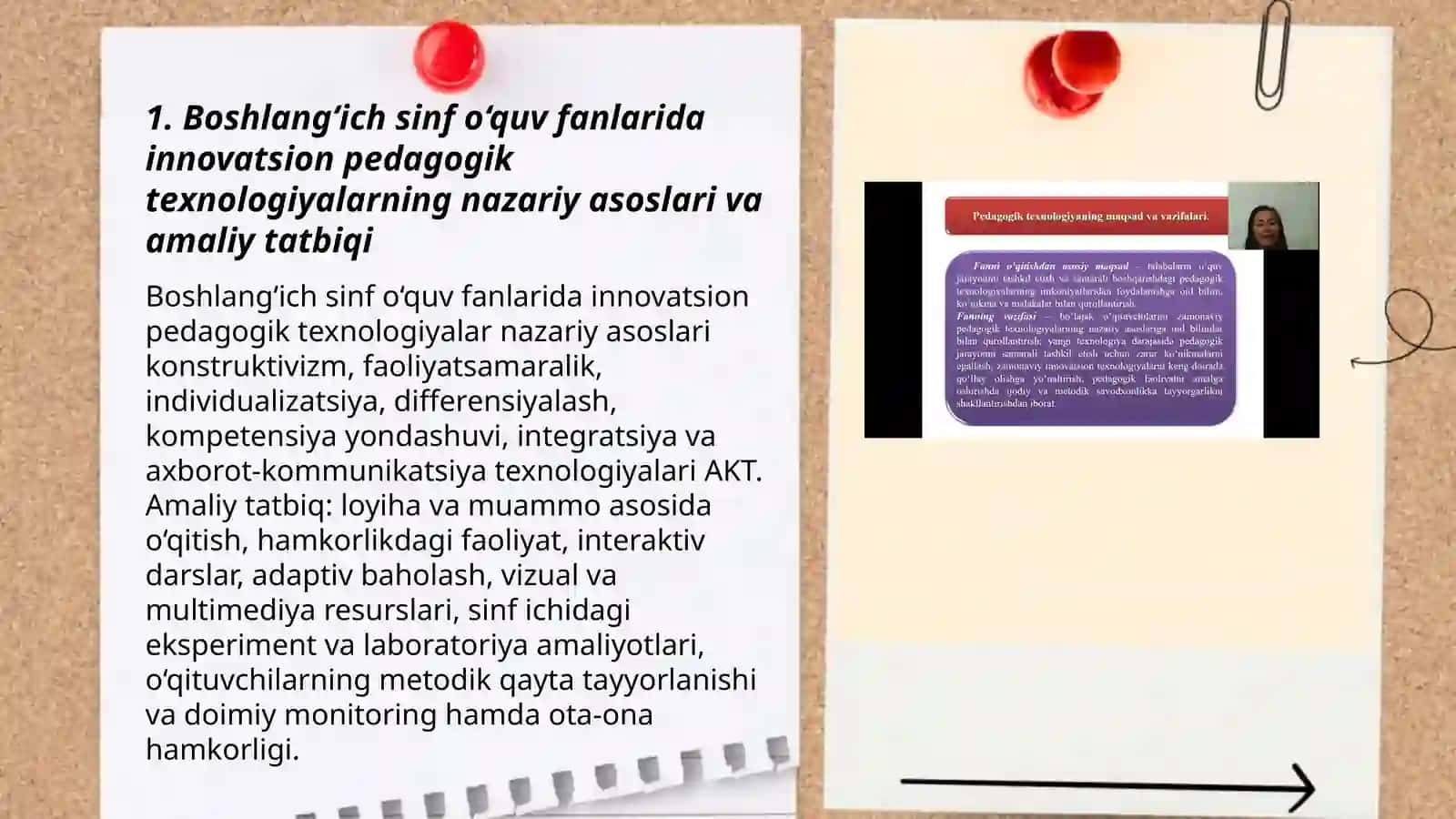 Boshlag‘ich sinf o‘quv fanlarida innavatsion pedagogik texnologiyalarning qo`llanishi 3