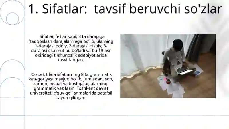 So'z turkumlarini o'rganish 3