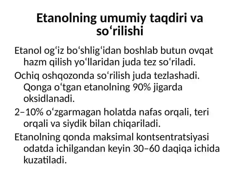 Etanolning jigarda zararsizlantirilishi 3