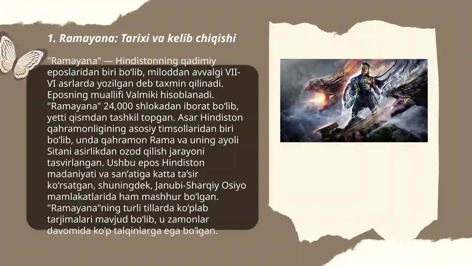 "Ramayana" va jahon qahramonlik eposlari 3