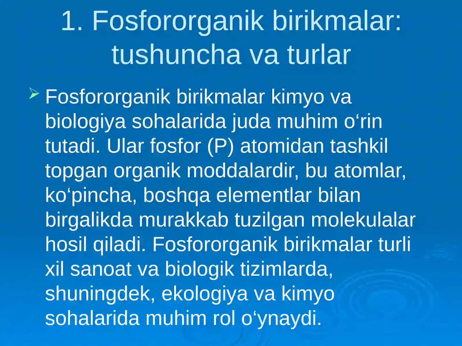 Fosfororganik birikmalar 3