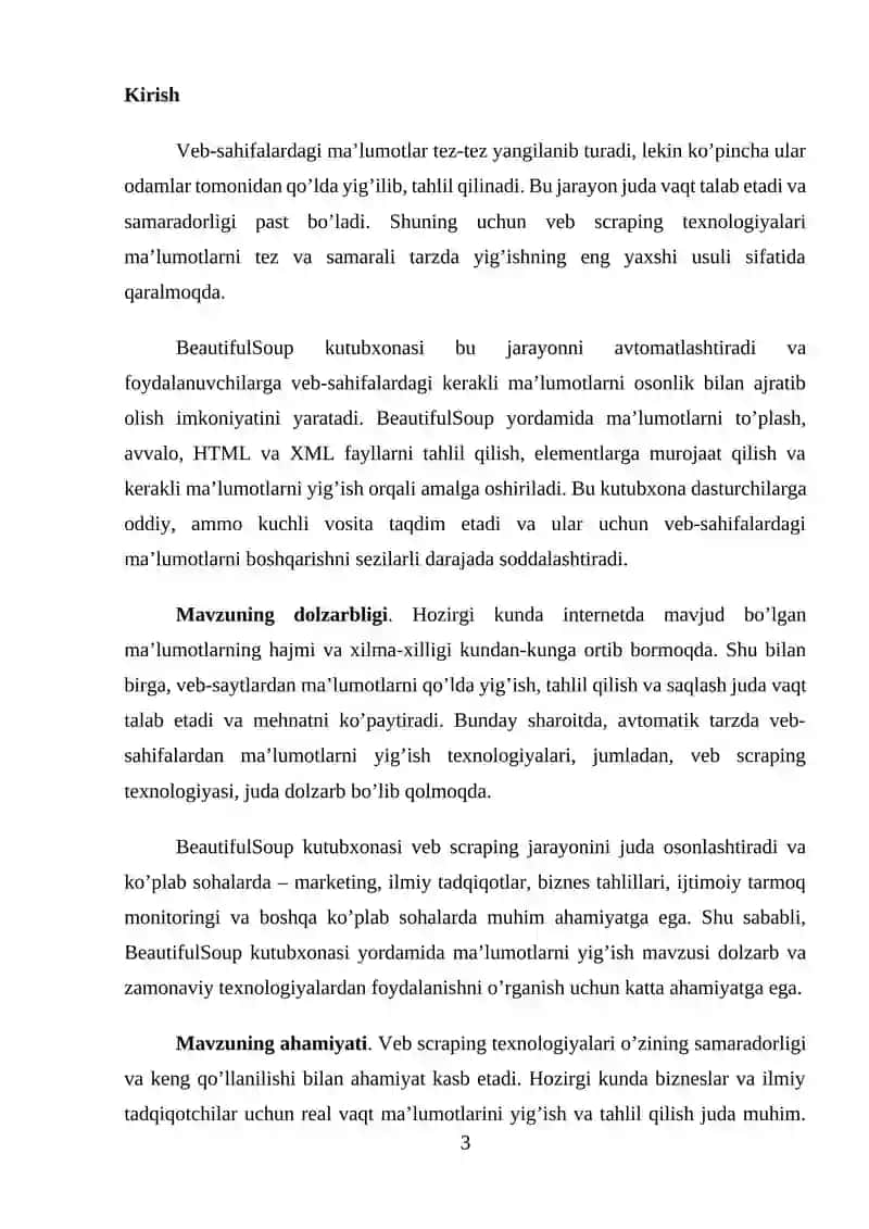 BeautifulSoup yordamida veb-sahifalardan ma’lumotlarni olish (web scraping) 3
