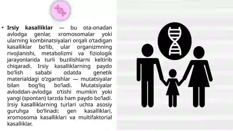 Irsiy kasalliklar; xromosomalar 3