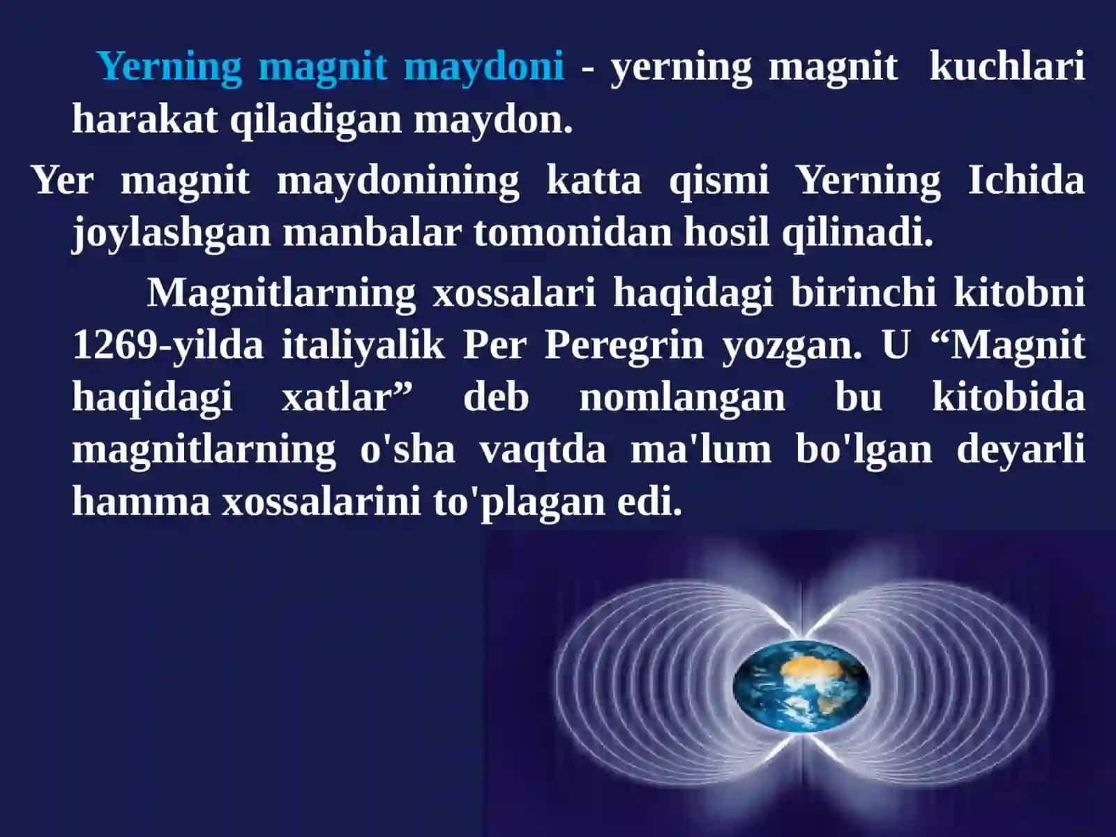 Yerning magnit maydoni 3