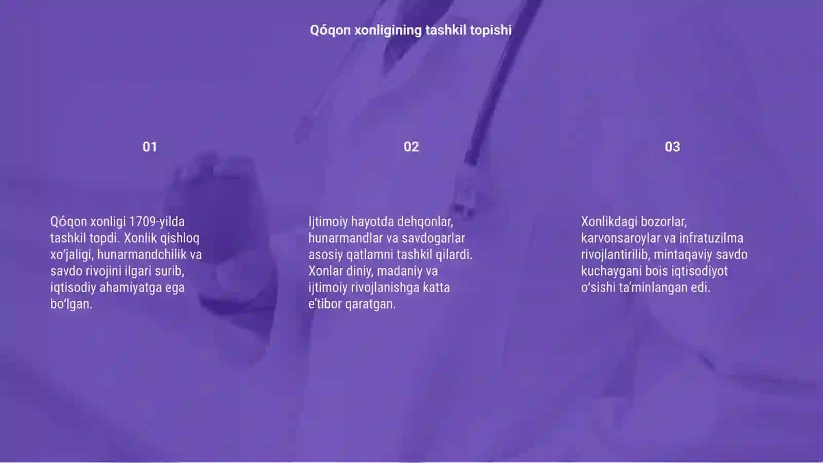 Qóqon xonligida ijtimoiy - iqtisodiy hayoti 3