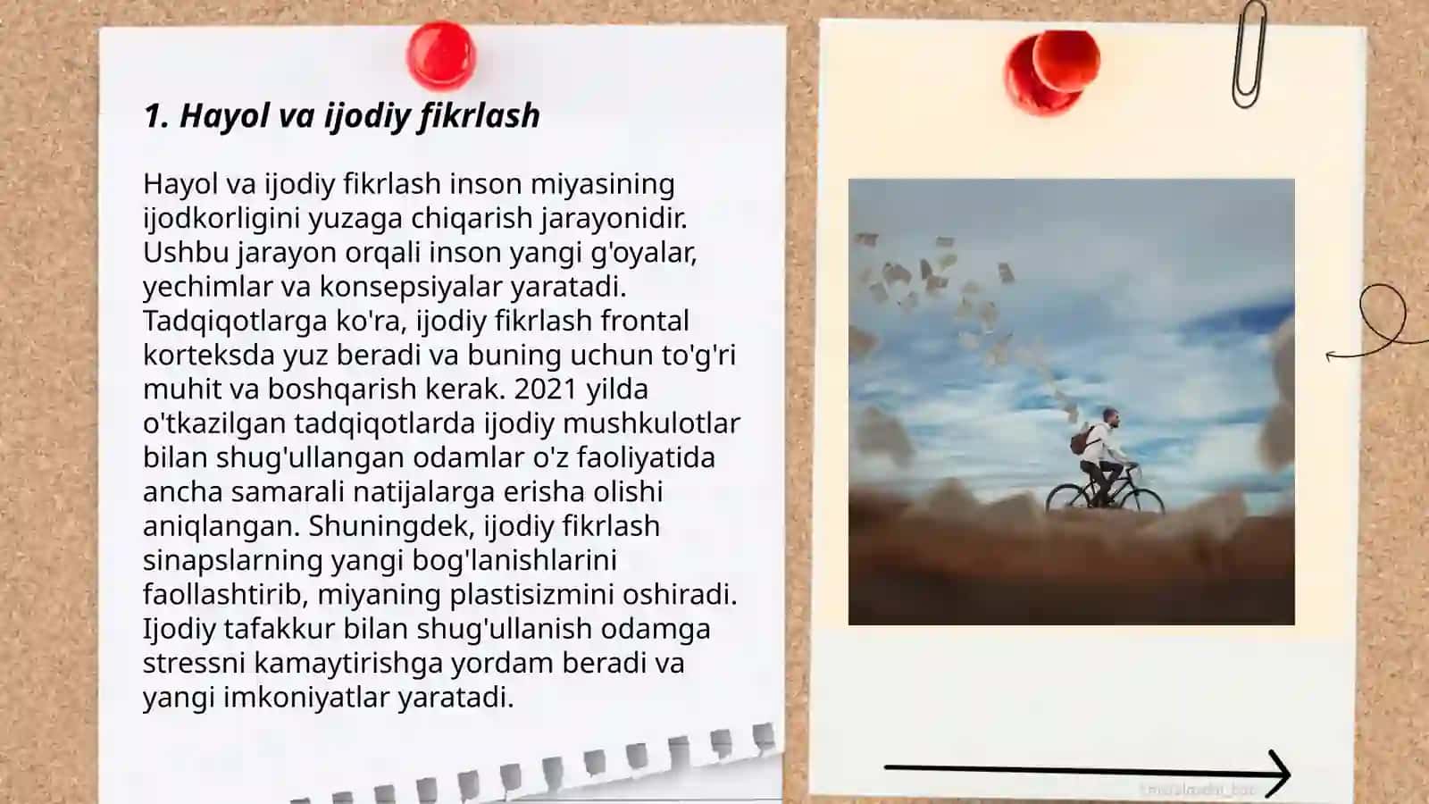 Hayol va Ijodiy Fikrlash 3