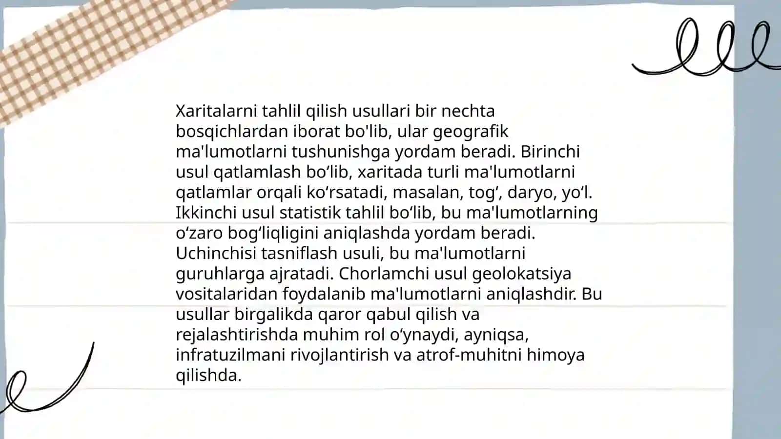 Geoaxborot tizimlarida xaritalar bilan ishlash 3