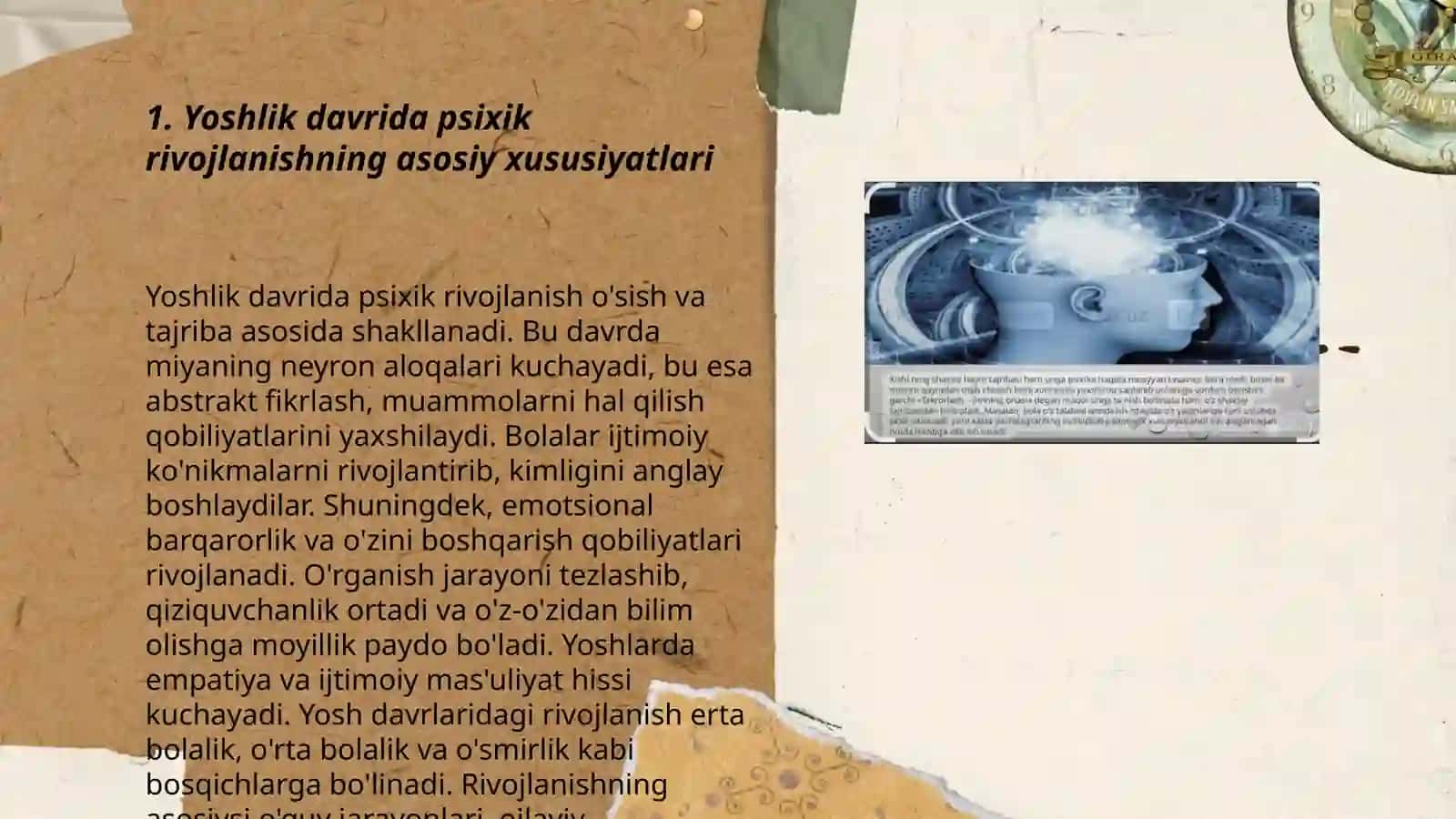 Yoshlik davrida psixik rivojlanish 3