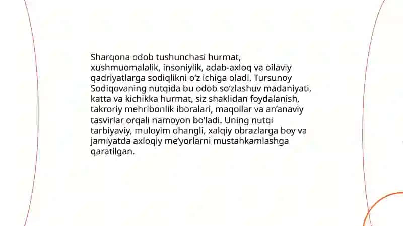 Sharqona odob masalalarining aks etishi 3