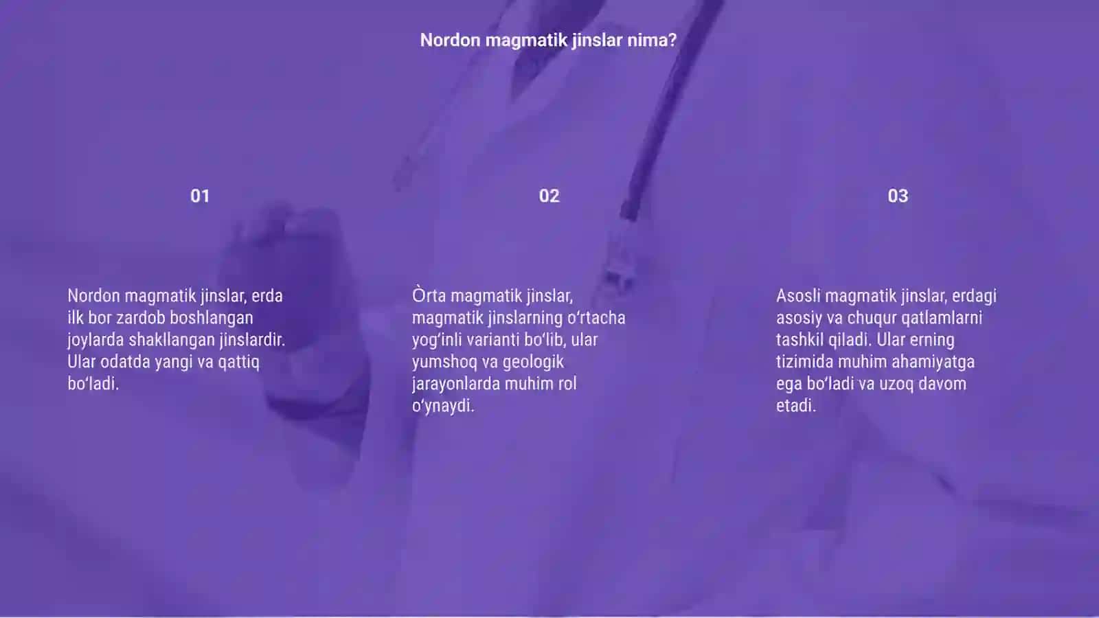 Nordon magmatik jinslar 3