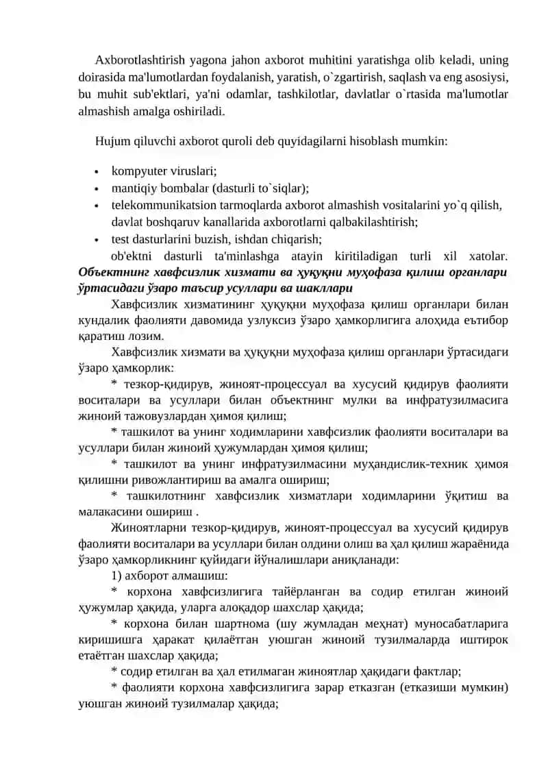 Mahalliy va global tarmoqlarga qilinadigan hujumlardan himoyalanish 3