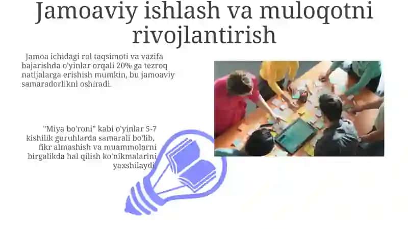 O'yinlar orqali MTTDA Trening Samardorligini Oshirish 3