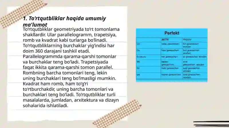 To‘rtqutbliklar: Aktiv va passiv to‘rtqutbliklar 3