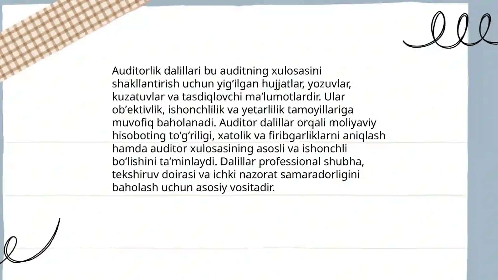 Auditorlik dalillari 3