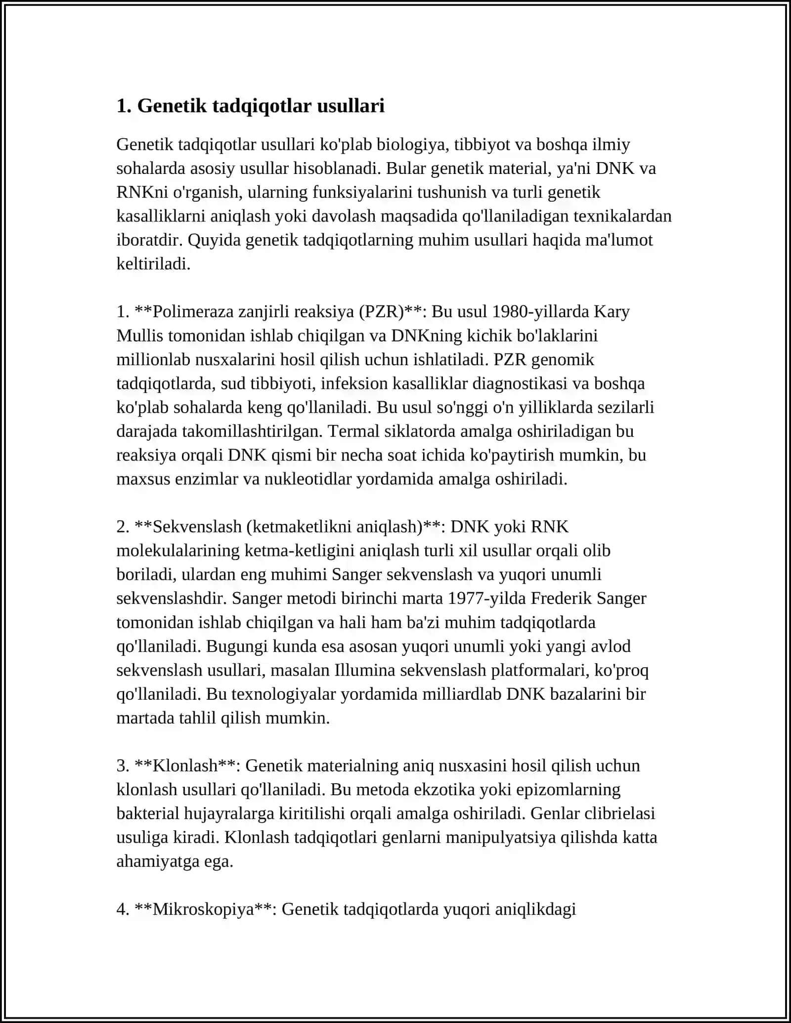 ODAM GENETIKASINING ORGANISH USULLARINI TIBBIYOTDAGI AHAMRIYATI 3