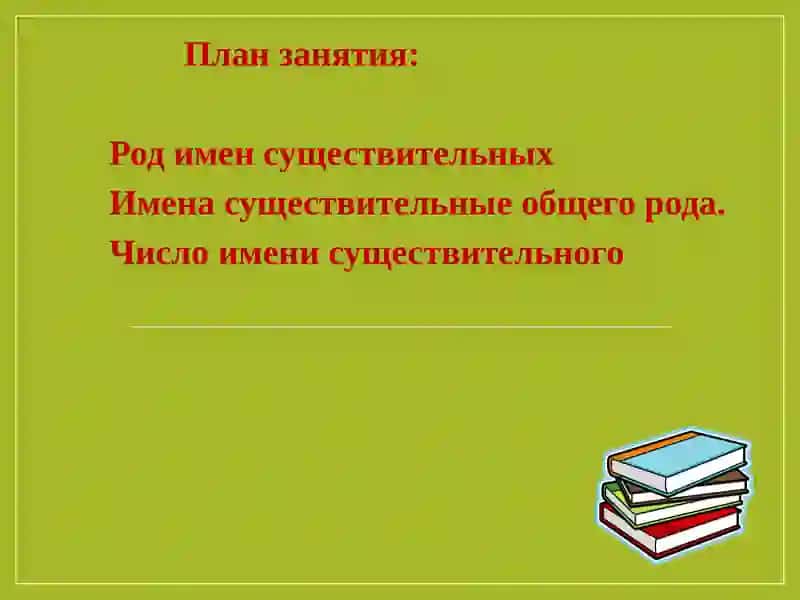 Род и число имени существительного 3