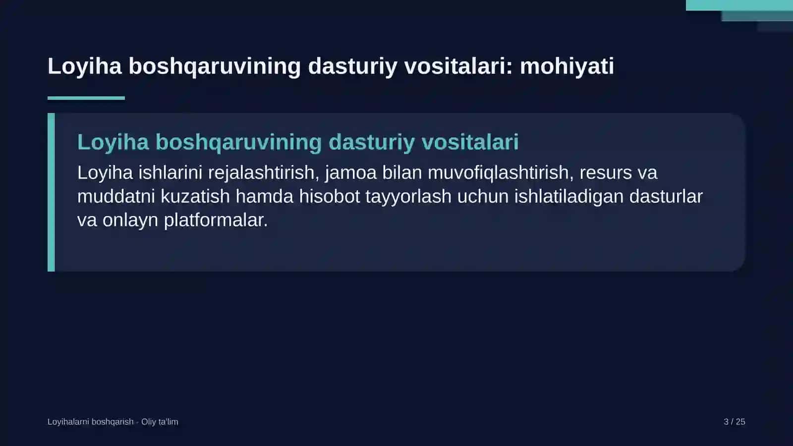 Ko'chatchilik xo'jaliklarida loyiha boshqaruvining dasturiy vositalari 3