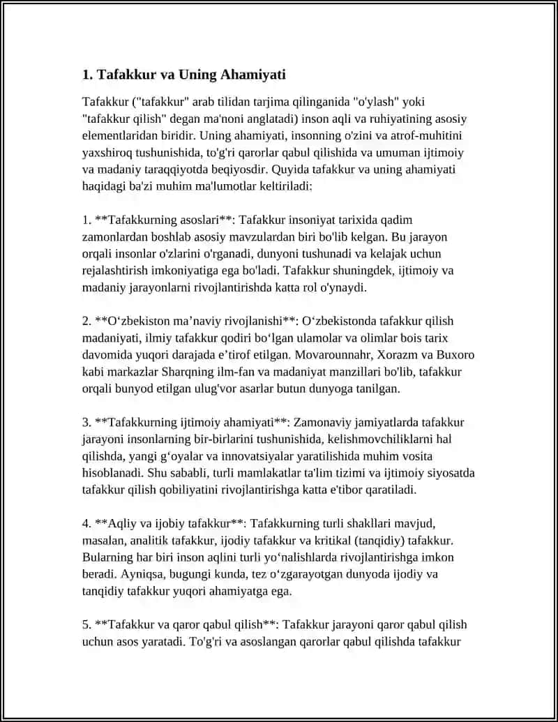 TAFAKKUR 3