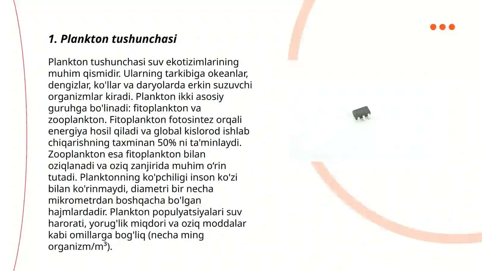 Plankton, nekton, bentos kabi tushunchalar va ularga misollar 3