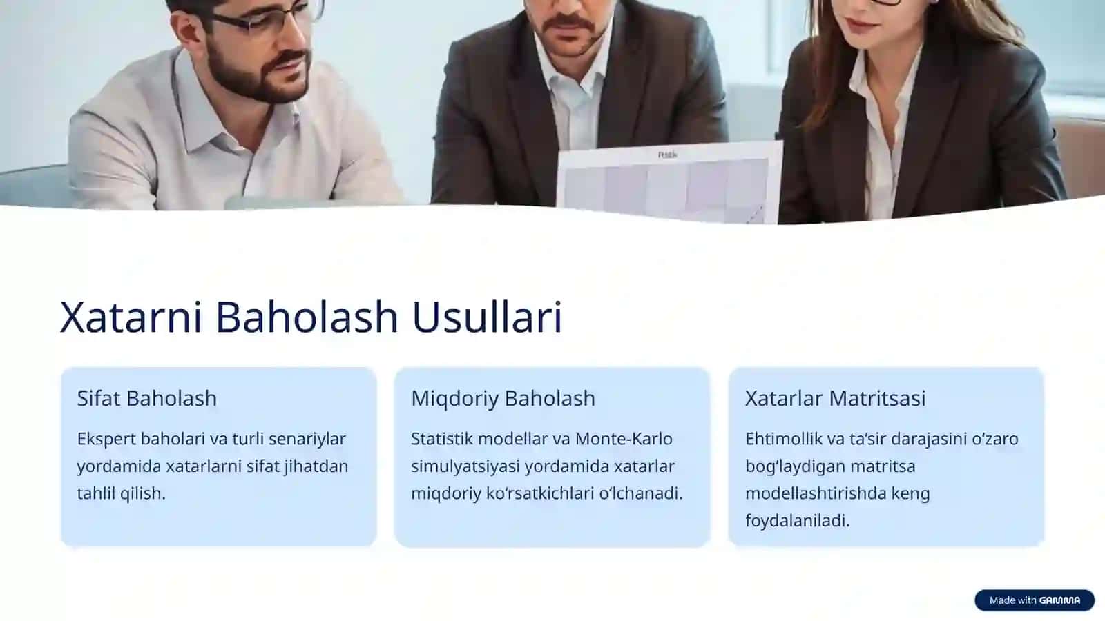 Xatarni Modellashtirishga Kirish 3