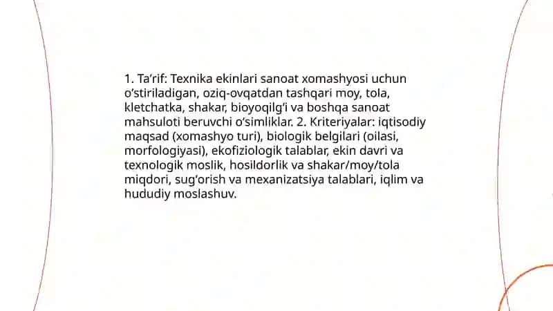 Texnik ekinlari geografiyasi 3