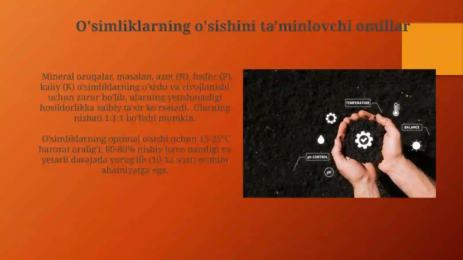 O'simliklarning O'sishi va Rivojlanishi 3