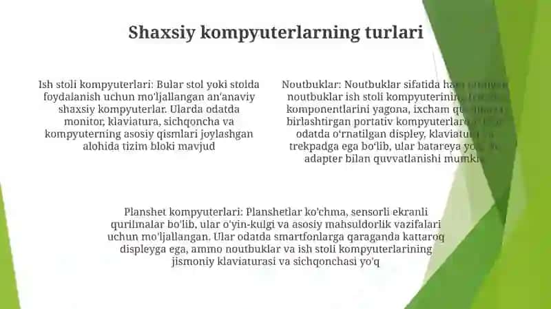 Shaxsiy Kompyuterning Ta'Minoti Va Ularning Turlari 3