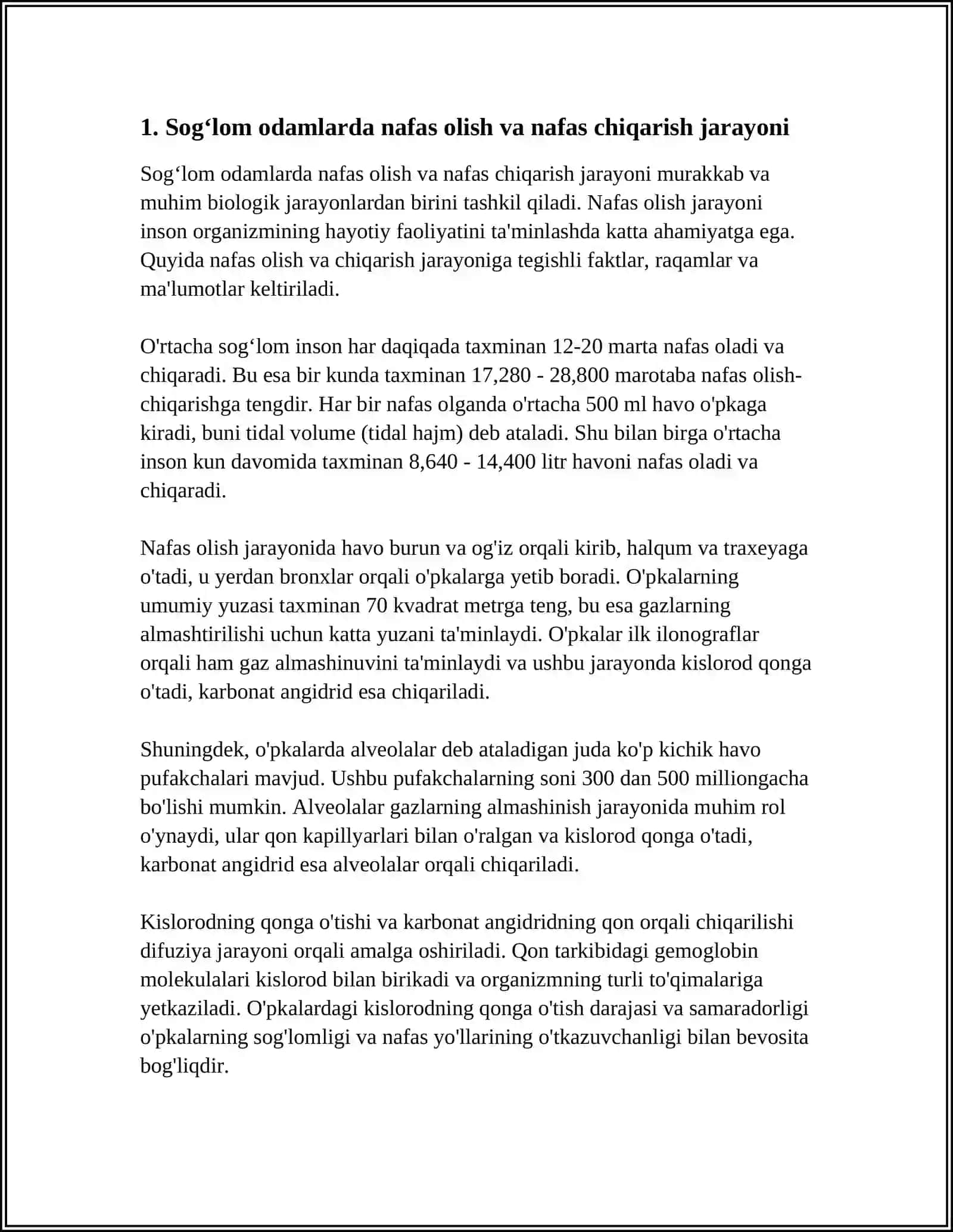 SOGʻLOM ODAMLARDA NAFAS HARAKATI TIPLARI 3