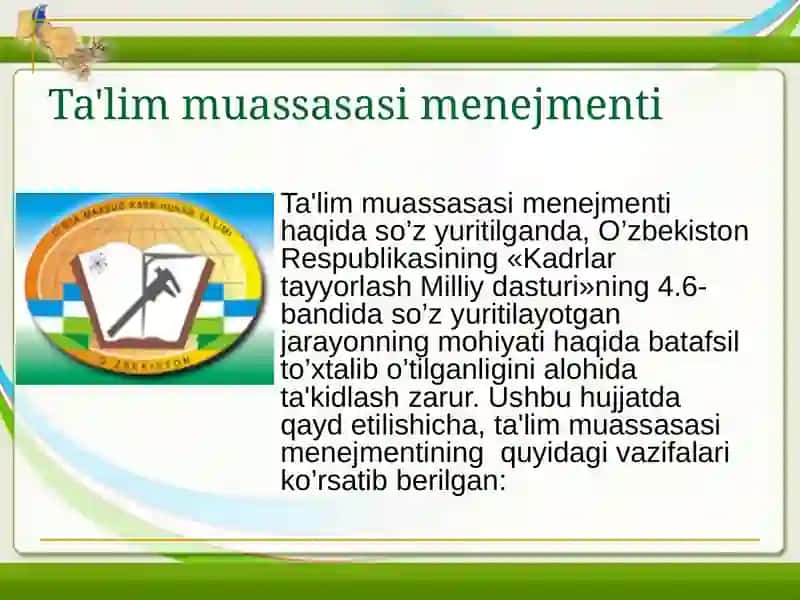Taʼlim muassasasi rahbarining kasbiy kompetentligi 3