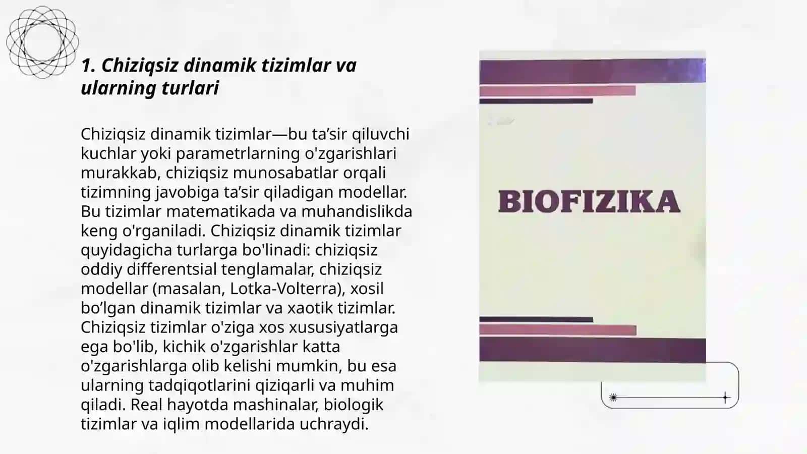 Chiziqsiz nomuvozanat jarayonlarning termodinamikasi 3