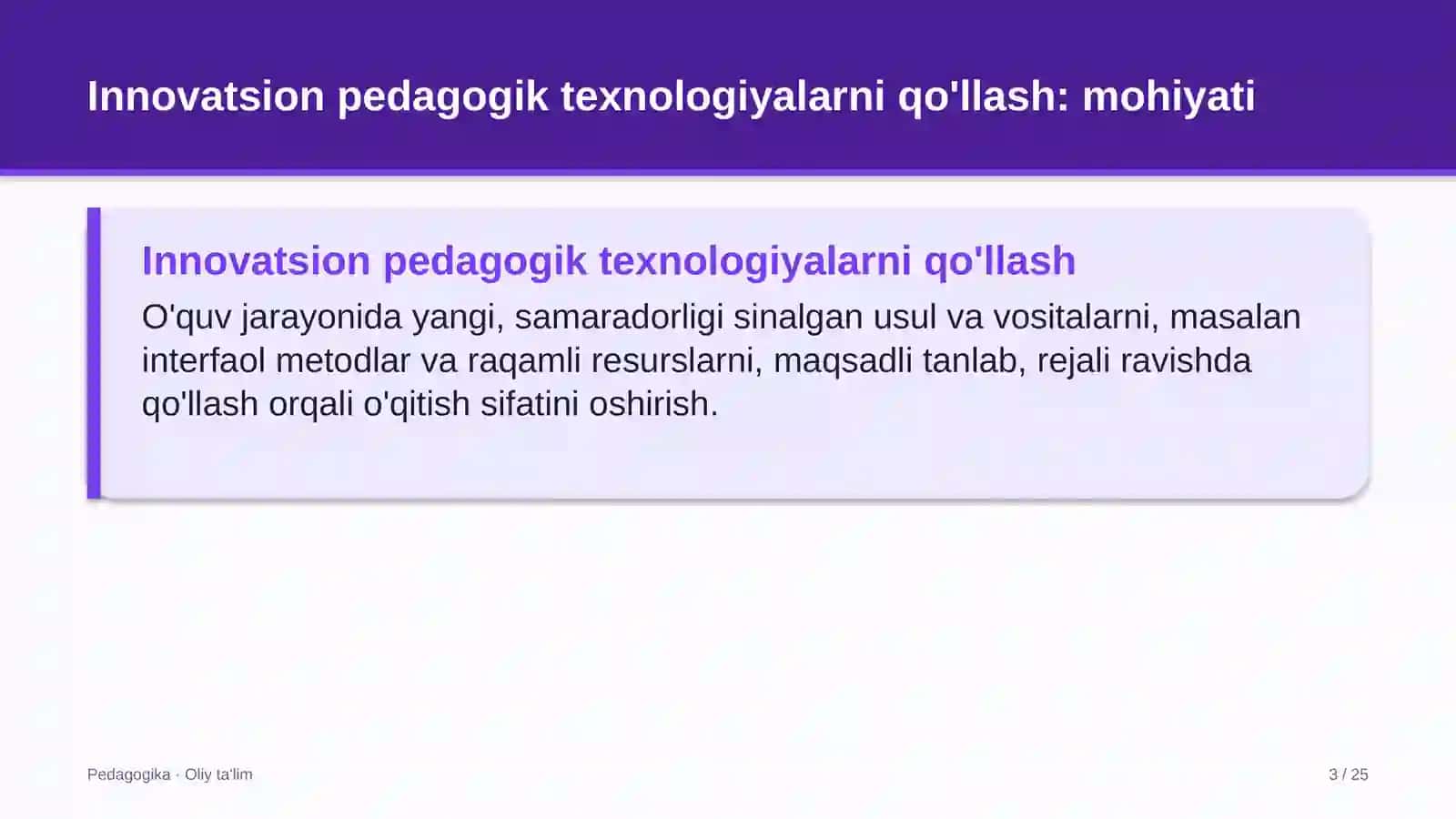 Yer osti gaz omborlarida innovatsion pedagogik texnologiyalarni qo'llash 3