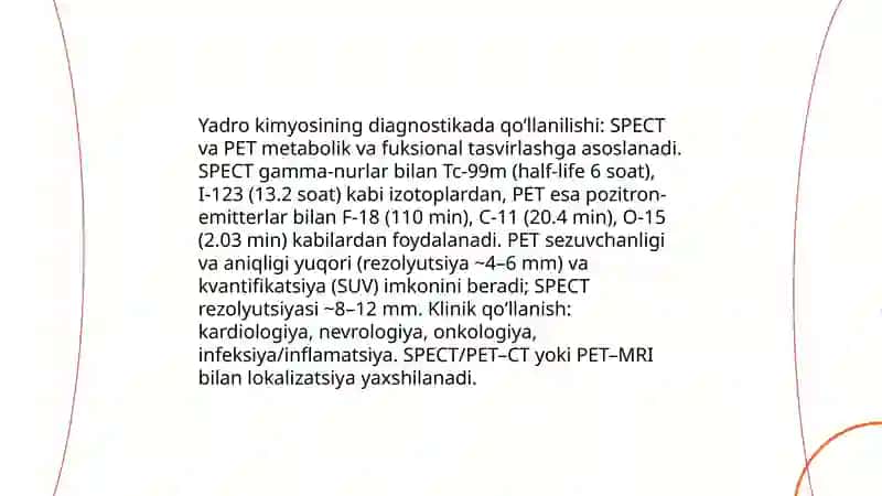 Yadro kimyosining tibbiyotdagi oʻrni 3