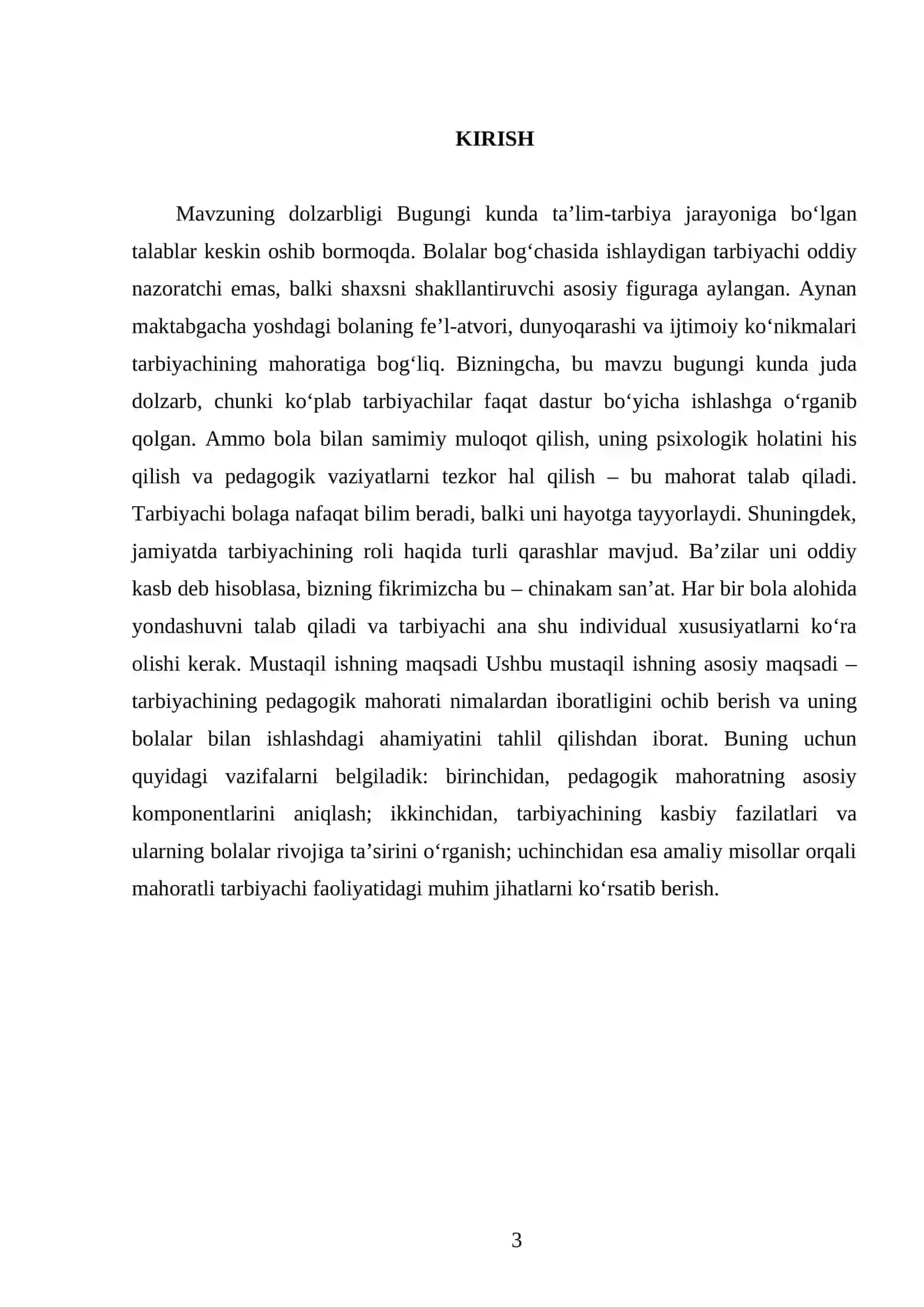 Tarbiyachining pedagogik mahorati 3