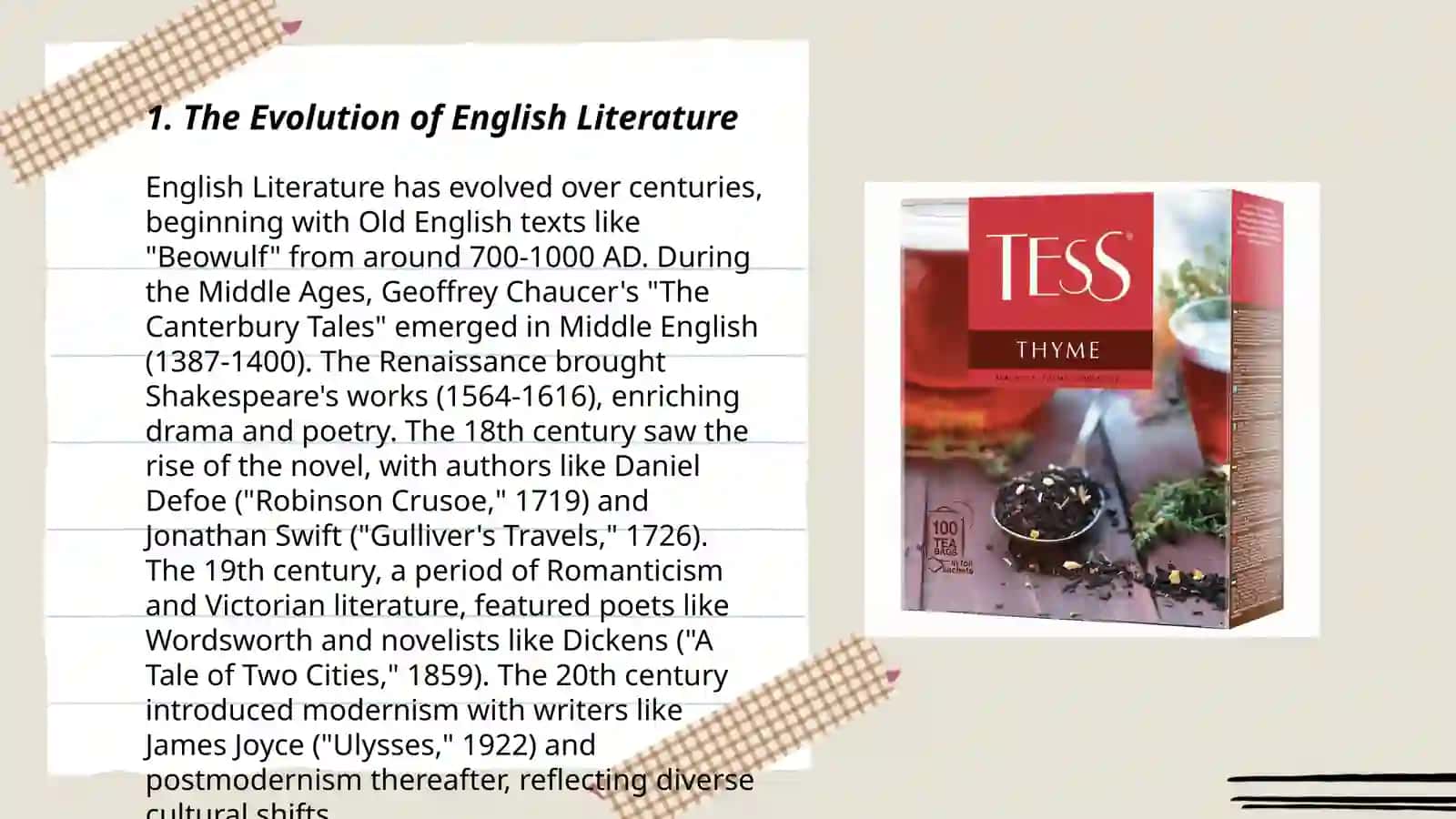 The Evolution of English Literature 3