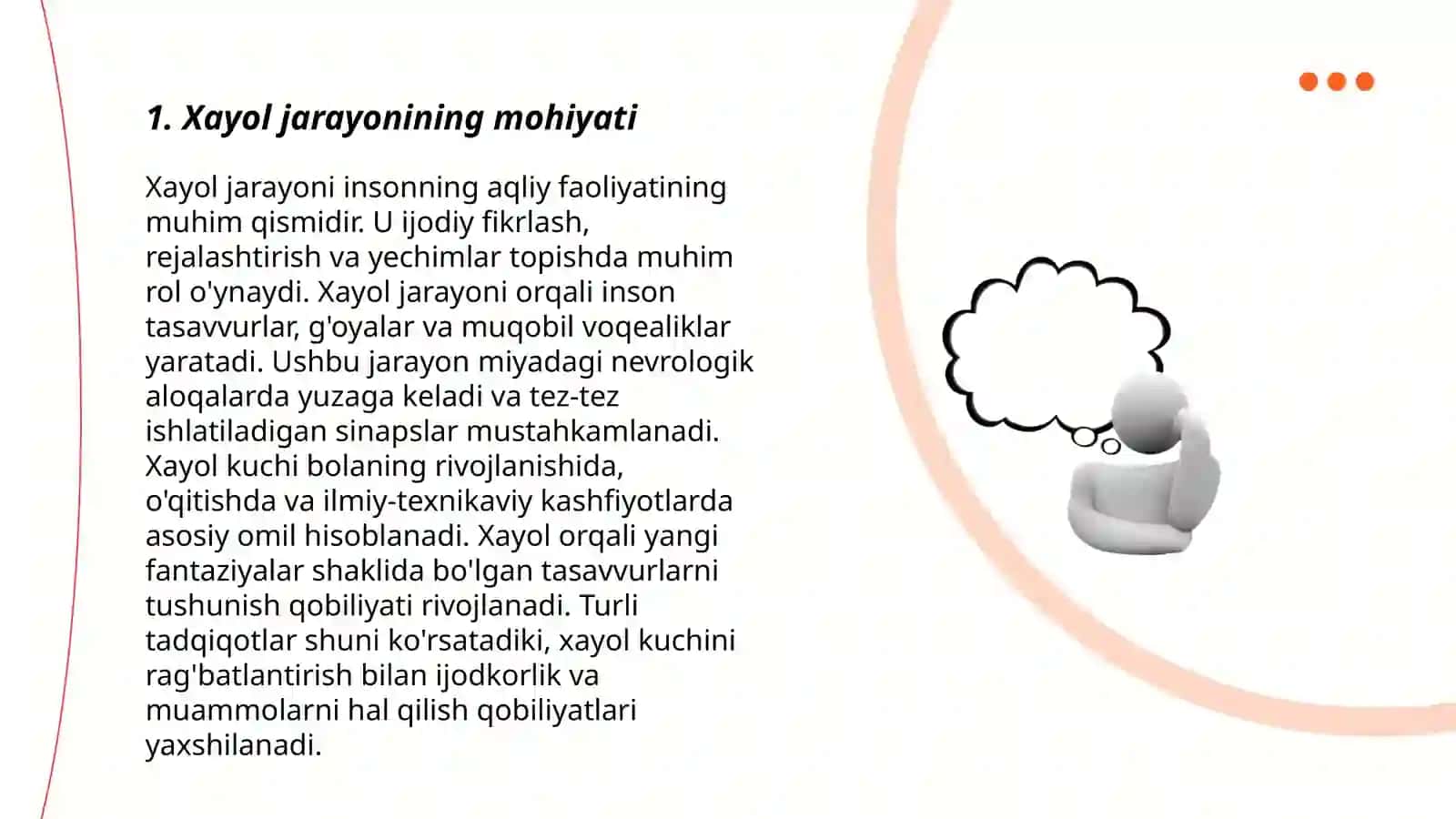 Xayol jarayonlari va xayol turlari 3