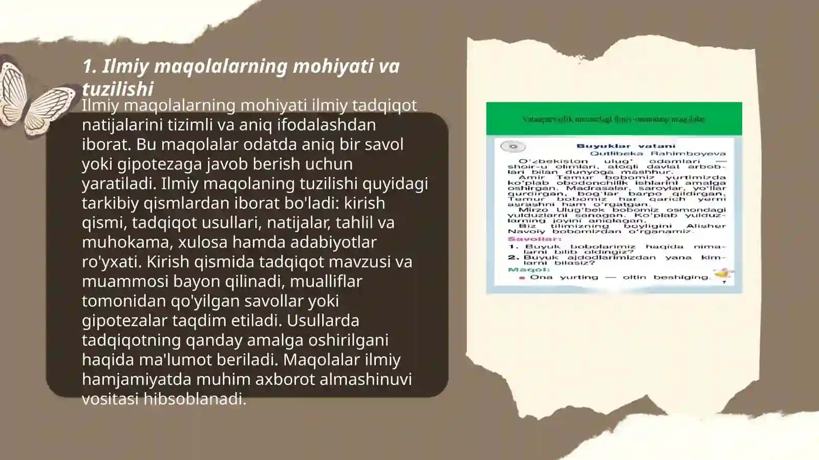 Ilmiy va ommabop maqolalarning farqli xususiyatlarini o'rganish 3