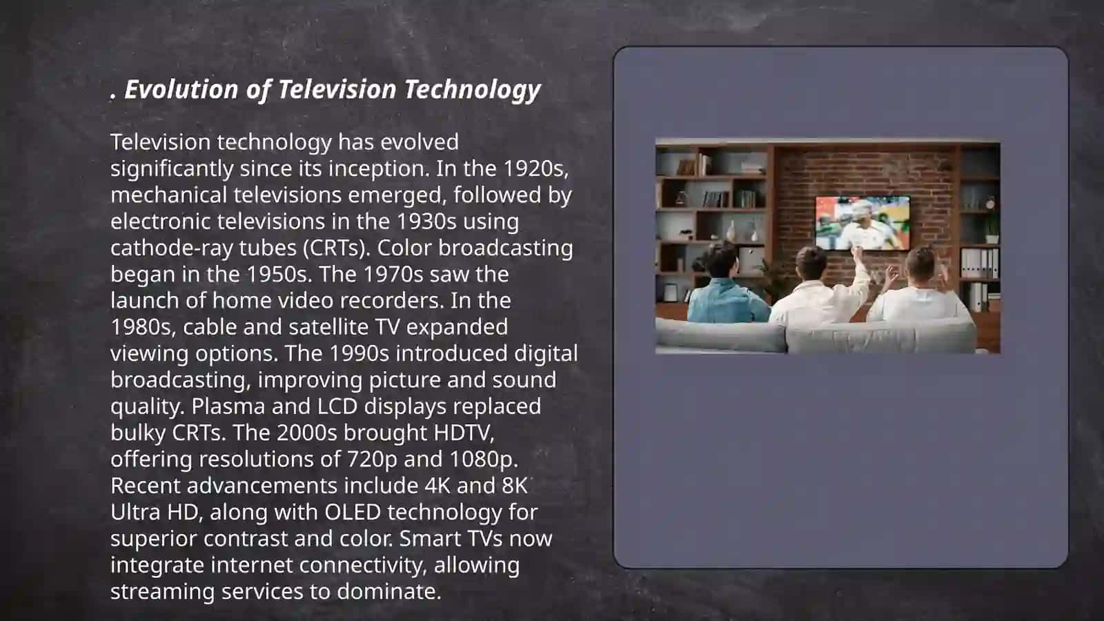 Evolution of Television Technology 3