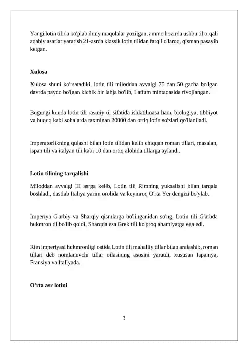 Lotin tili tarixi 3