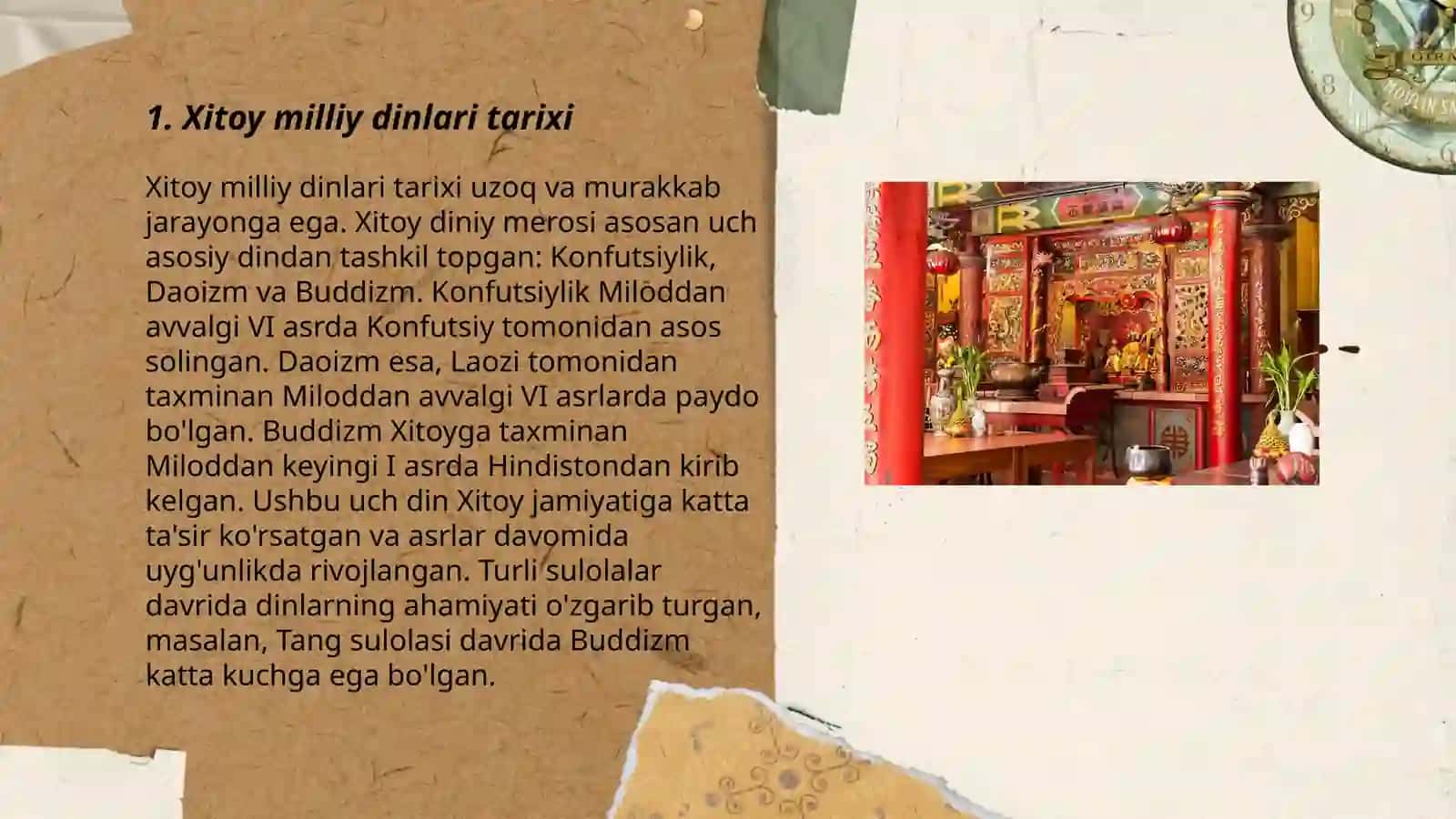Xitoy milliy dinlari 3